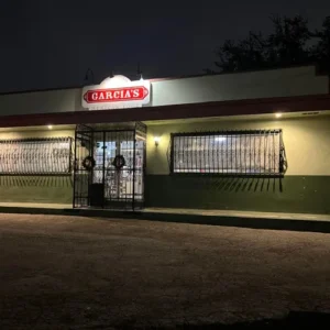 View of Garcia's Mexican Food restaurant in San Antonio